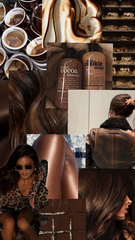 #brown #aesthetic #girl #pinterest #brunette Brunette Bombshell Aesthetic, Chocolate Girl Aesthetic, Brown Aesthetic Girl, Brunette Wallpaper, Brown Girl Aesthetic, Martini Expresso, Espresso Aesthetic, Vision Collage, Golden Brunette