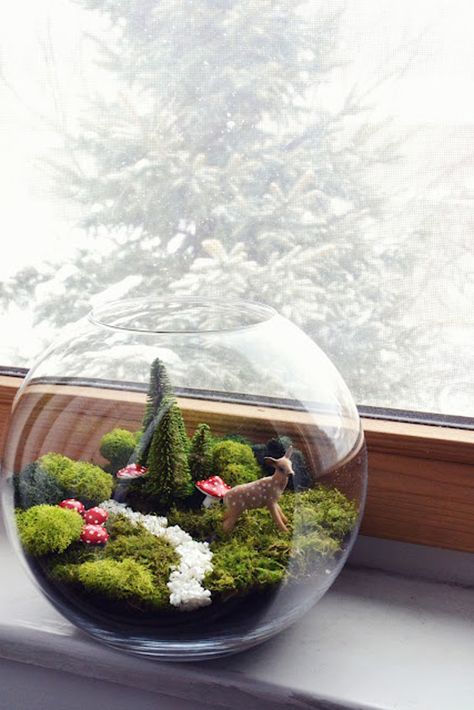 Fairy garden terrarium Terrariums Diy, نباتات منزلية, Love Decorations, Mini Fairy Garden, Terrarium Diy, Garden Terrarium, Diy Fairy, Terraria, Fairy Garden Diy