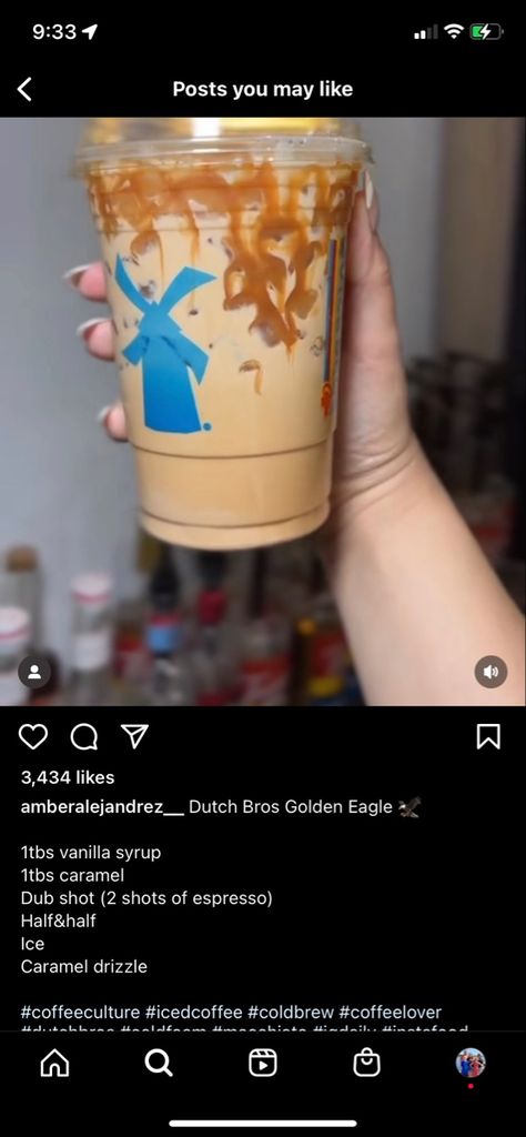 Golden Eagle Drink, Nescafe Gold Espresso Recipe, Diy Slushies, Dutch Drinks, Cold Coffee Drinks Recipes, Flavored Coffee Recipes, Dunkin Drinks, Espresso Recipe, Diy Coffee Drinks