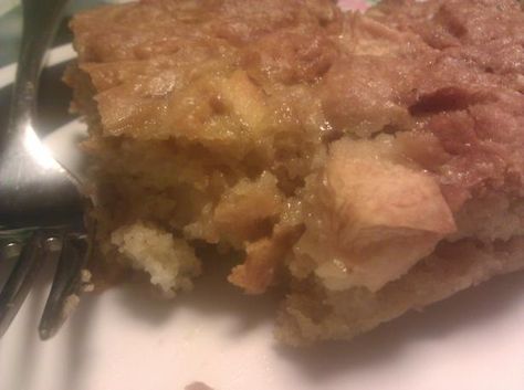 Nana's Apple Cake from scratch recipe. Made yesterday and was so delicious. Cream 1/2 c butter & 2 cups sugar (I also added 1/2 bar cream cheese). Add 2 eggs, 2 t vanilla. Add already combined 2 c flour, 1t baking soda, 1 t baking powder, 1 t salt, 1 t cinnamon, 1 t nutmeg, 1 t ginger. Mix and add 6 cups peeled diced apples. Spoon into 11x13 pan and bake at 350 for 45-50 mins.