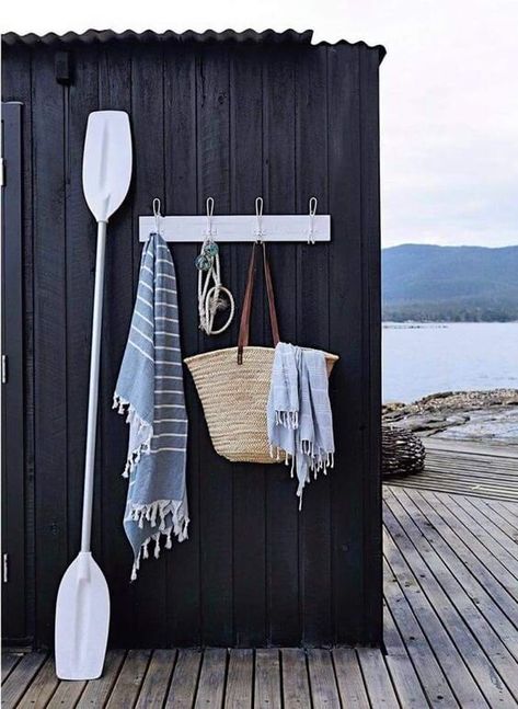 Rustic Beach House, Outdoor Organization, Fishing Shack, Home Beach, Style Cottage, Beach Shack, Beach House Interior, Beach Cottage Style, Summer Cottage