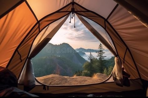 The door tent view lookout camping in the morning. Glamping camping teepee tent stock image Camping Teepee, Tent Illustration, Tent View, Teepee Tent, Glamping, In The Morning, The Door, The Morning, Places To Travel