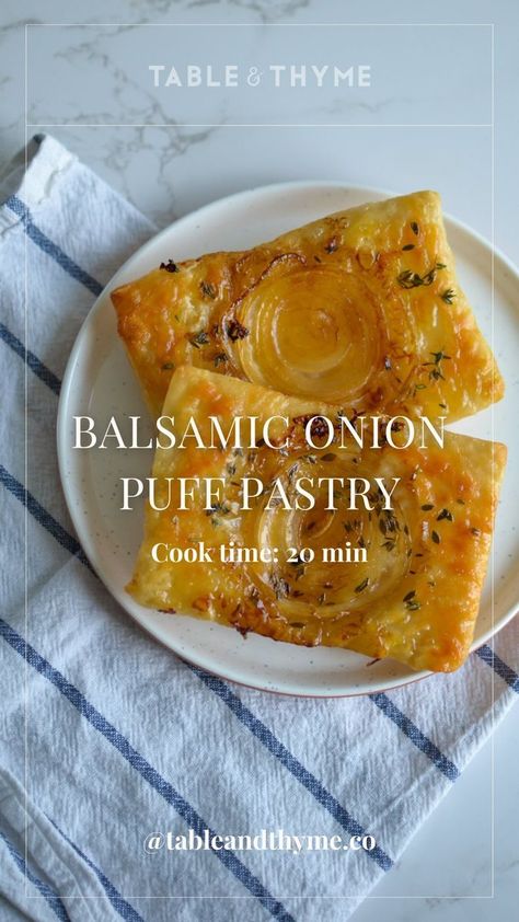 Onion Balsamic Puff Pastry, Tomato Onion Tart Puff Pastry, Upside Down Onion Puff Pastry, Onion Tart Puff Pastry, Onion Puff Pastry Tart, Puff Pastry App, Onion Puff Pastry, Onion Tarte, Puff Pastry Recipes Savory