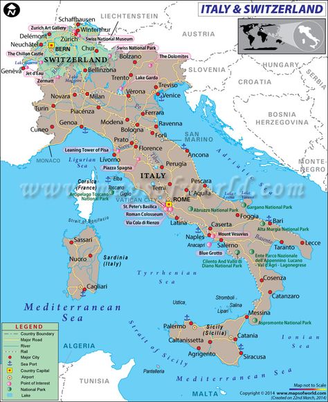 #Map showing the geographical location of #Italy & #Switzerland Map Of Italy Cities, Italy Cities, Swiss Summer, Wine Region Map, Time Zone Map, Map Of Switzerland, Italy Road, Map Of Italy, Switzerland Itinerary