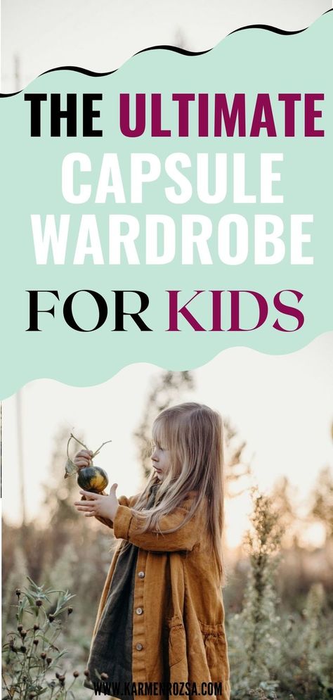 The ultimate capsule wardrobe for kids! Capsule wardrobe for the holiday season with affordable kid's cothing! Cheap kids clothes to wear all season - learn how to create a capsule wardrobe easily! Kids Capsule Wardrobe, Colorful Capsule Wardrobe, Professional Wardrobe Capsule, Pink Capsule Wardrobe, Business Capsule Wardrobe, Capsule Wardrobe Shoes, Create A Capsule Wardrobe, Ultimate Capsule Wardrobe, Capsule Wardrobe Checklist