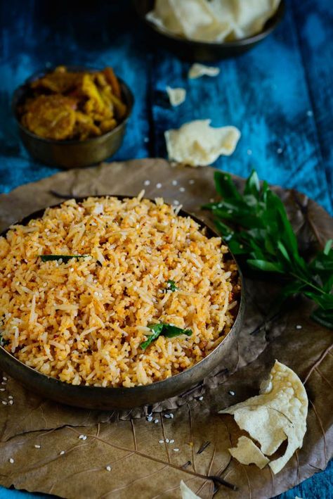 Ellu sadam or sesame rice is a traditional Karnataka dish especially made during festivals. Here is my tried and tested recipe to make this authentic dish. #Vegetarian #Indian #Iyengar #Recipe #Food #Photography #Styling Sesame Rice, Indian Cuisine Recipes, Indian Rice Recipes, Indian Cookbook, Asian Rice, Healthy Indian Recipes, Fried Fish Recipes, South Indian Food, Food Pairings