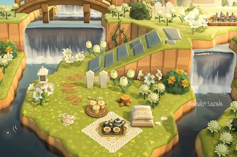 Cottage Core Animal Crossing, Acnh Springcore, Cottagecore Animal Crossing, Animal Crossing Island Inspo, Acnh Cottagecore, Animal Crossing 3ds, Ac Ideas, Ac New Leaf, Animal Crossing Guide