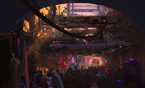 ArtStation - Project ARK Process II, Finnian MacManus Underground City, Cyberpunk Rpg, Underground Cities, Earth Atmosphere, Cyberpunk City, Futuristic City, Matte Painting, Cyberpunk Art, Cool Tech