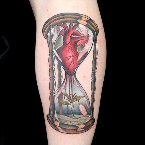 Neo Traditional Tattoo Ideas, Hour Glass Tattoo Design, Hourglass Tattoos, Ink Master Tattoos, Skull Tattoo Flowers, Neo Tattoo, Traditional Tattoo Ideas, Japanese Tattoo Symbols, Hourglass Tattoo