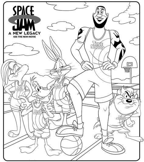 Space Jams, Lego Coloring Pages, Space Jam A New Legacy, Bunny Coloring Pages, Character Model, About Space, Dinosaur Coloring Pages, Model Sheet, Daffy Duck