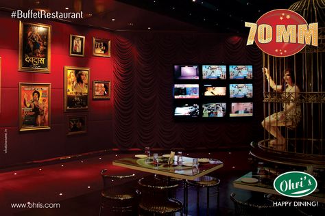 Stop by and say hello in your own Bollywood andaaz! Feast on an amazing buffet spread at 70mm, that will razzle and dazzle your palates. #Ohris#BollyRestaurant#70mm Bollywood Restaurant, Restaurant Themes, Buffet Restaurant, Say Hello, Restaurant