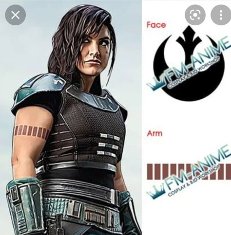 Arm Tattoos With Meaning, Dune Cosplay, Star Wars Tattoo Sleeve, Anime Arms, Cara Dune, Beehive Hair, Star Wars Tattoo, Star Wars The Mandalorian, Tattoo Meaning