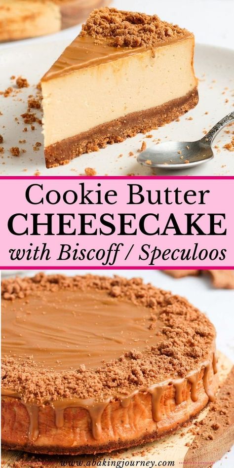 Recipes With Speculoos Cookies, How To Eat Cookie Butter, Biscoffee Cheesecake, Butter Cookie Cheesecake, Cookie Butter Cheesecake Recipes, Biscoff Cookie Butter Cheesecake, Cookie Butter Pie, Cheesecake Biscoff, Cheesecake Speculoos