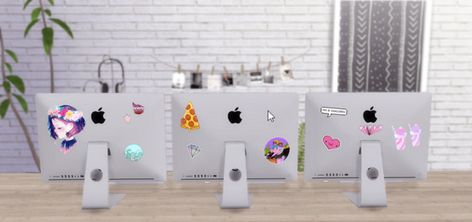 Sims 4 Ipad Functional, Imac Desk Setup, Apple Desktop, Mac Notebook, Imac Desktop, Sims 4 Cc Kids Clothing, Newest Macbook Pro, Mood Colors, Old Radios