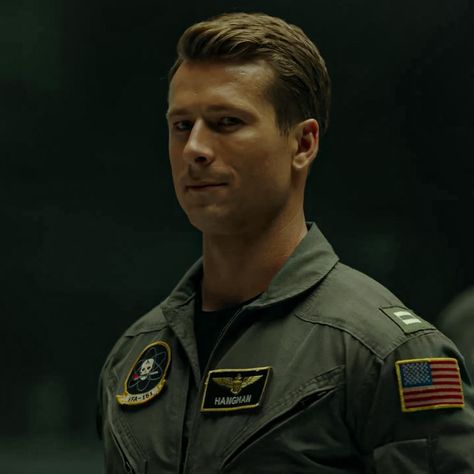 Hangman Top Maverick, Glenn Powell Topgun, Glen Powell Icons, Topgun Maverick Hangman, Jake Seresin Aesthetic, Goose Topgun 1986, Hangman Maverick, Tomcruise Topgun, Jake Seresin