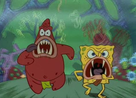 Spongebob Caveman, Funny Spongebob Faces, Imagination Spongebob, Patrick Spongebob, Spongebob Pics, Spongebob Cartoon, Funny Spongebob Memes, Spongebob Party, Nickelodeon Spongebob