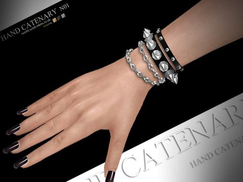 Sims 4 Hair Male, Emo Jewelry, Sims 4 Piercings, Sims 4 Blog, Mod Jewelry, My Sims, Goth Accessories, Sims Building, Sims 4 Cc Packs