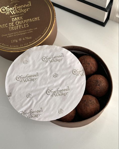 Champagne Truffles, Charbonnel Et Walker, Dark Chocolate Truffles, Bond Street, Chocolate Truffles, Truffles, Dark Chocolate, Cocoa, Champagne