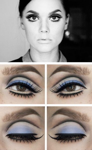 1960s Makeup Eyes, Twiggy Eyes, Grafik Eyeliner, Makeup Wings, 1960s Makeup, Twiggy Makeup, Hippie Makeup, Look Disco, Makeup History