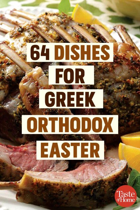 64 Dishes for Greek Orthodox Easter Easter Recipes Brunch, Easter Recipes Dessert, Paleo Easter Recipes, Greek Easter Recipes, Easter Breakfast Recipes, Greek Orthodox Easter, Easter Recipes Dinner, Italian Easter Recipes, Greek Easter Bread