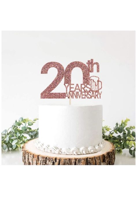 20th Anniversary Cake, 20 Anniversary, Anniversary Cake Designs, Card Making Designs, Fake Cake, 10 Year Anniversary, Anniversary Cake, 10 Anniversary, Vow Renewal