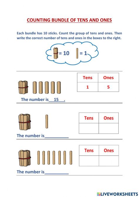 Maths Resources, Phonics Posters, Teen Numbers, Tens And Ones, Activities Preschool, 1st Grade Worksheets, Math Activities Preschool, Preschool Math, Learning Math