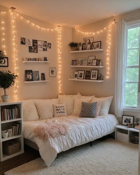 Creating a Cozy Haven : 15 Cozy Teen Girl Bedroom Inspirations Pre Teen Room Ideas, Bedroom Ideas For Small Rooms Cozy Cheap, Teen Girl Room Ideas, Chaos Room, Bedroom Ideas For Small Rooms Cozy, Hangout Room, Bedroom Nook, Dorm Room Designs