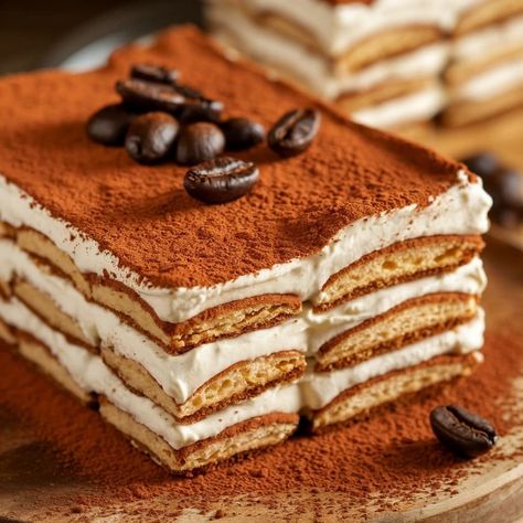 Classic Tiramisu - Recipes Food Different Types Of Tiramisu, Christmas Tiramisu, Tiramisu Aesthetic, Classic Tiramisu Recipe, Tiramisu Recipes, Lady Fingers Recipe, Three Ingredient Cookies, Classic Tiramisu, Easy Tiramisu Recipe