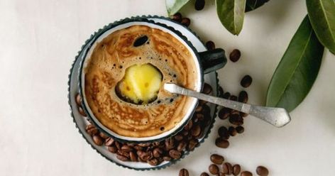 Here's how you can turn your morning coffee into a complete breakfast with just one ingredient Ghee Coffee, Basic Keto, Ghee Benefits, Bulletproof Coffee Recipe, Keto Coffee Recipe, Making Ghee, Keto Coffee, Dark Roast Coffee, Bulletproof Coffee