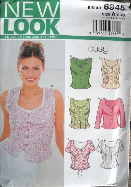 Sewing Top, New Look Patterns, Modern Sewing Patterns, Top Sewing, Diy Vetement, Womens Camisoles, Blouse Pattern Sewing, Retro Mode, Top Sewing Pattern