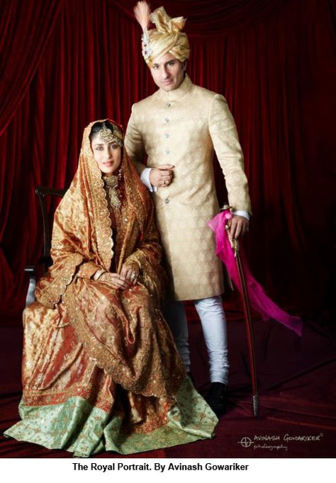 Kareena Kapoor Wedding, भारतीय दुल्हन संबंधी, Bollywood Bridal, Indian Groom Wear, Celebrity Bride, Saif Ali Khan, Wedding Sherwani, Bollywood Couples, Bollywood Wedding