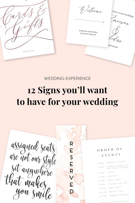 Must Have Wedding Signage, Signs Needed For Wedding Receptions, What Signs Do You Need At A Wedding, Signs Needed At Wedding, What Wedding Signs Do I Need, Signage Needed For Wedding, What Signs Do I Need For My Wedding, Signs You Need For Your Wedding, Wedding Sign Checklist