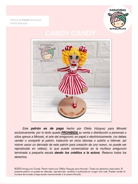 Scribd es red social de lectura y publicación más importante del mundo. Candy Candy Amigurumi, Dulce Candy, Candy Candy, Textile Arts, Scarf Crochet Pattern, Amigurumi Free, Knitting Tutorial, Amigurumi Free Pattern, Scarf Pattern