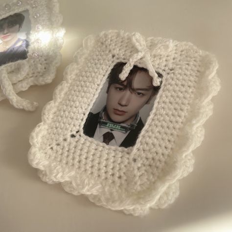 #kpop #crochet #theboyz #hyunjae Crochet Pc Holder, Kpop Crochet, Pc Holder, Selling Stuff, Hyun Jae, Labor, Knit Crochet, Knitting, Crochet