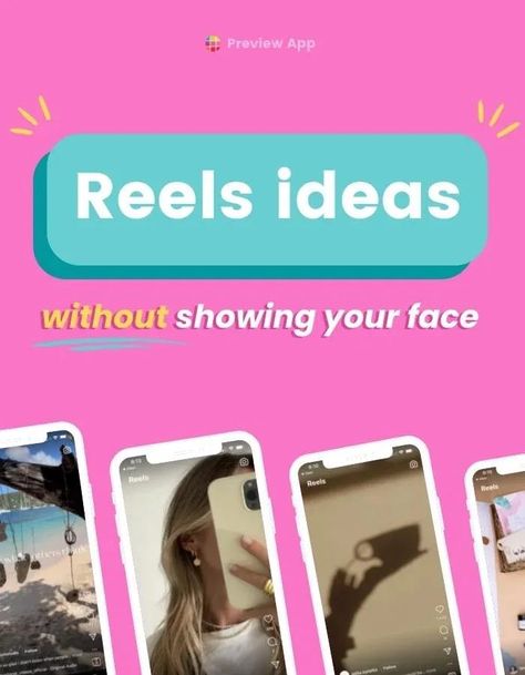 Without further ado, here are my FAVORITE Instagram Reels ideas without showing your face. So many Reels go viral even if there’s no face in it. So there is hope and potential for all of us, whether you have a personal or business Instagram! #instagramtips #instagramstrategy #instagrammarketing #socialmedia #socialmediatips No Face Reel Ideas, No Face Content Ideas, Instagram Reels Ideas, Reels Instagram Ideas, Reels Ideas, Instagram Username Ideas, More Instagram Followers, Grow Instagram, Business Instagram