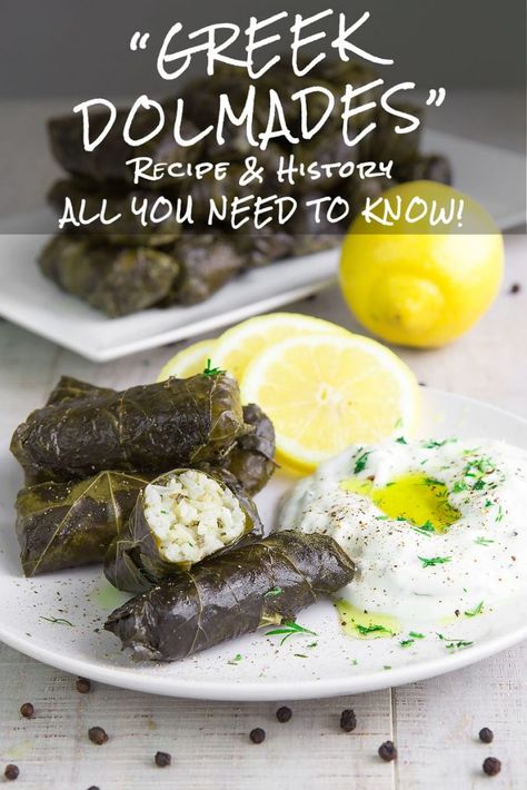 Dolmades Recipe, Grape Leaves Recipe, Greek Dinners, Stuffed Grape Leaves, Greek Cooking, Greek Dishes, Greek Food, Mediterranean Diet Recipes, Middle Eastern Recipes