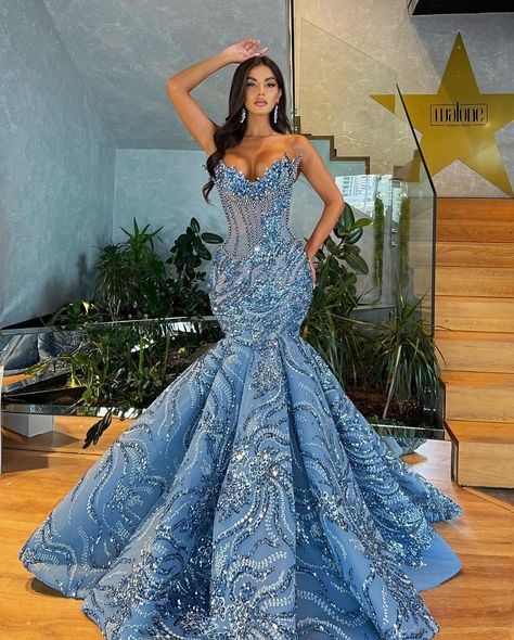 Mermaid Tail Dress Gowns, Mermaid Tail Dress Prom, Corset Mermaid Dress, Gown With Corset, Navy Sequin Dress, Mermaid Formal Gowns, Matric Dance Dresses, My Culture, Bad Dresses