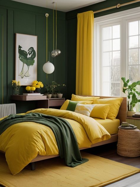 A green and yellow bedroom is a perfect blend of nature-inspired tranquility and sunny vibrance. Whether you want a soft pastel retreat or a bold and energetic space, these two colors can be styled in endless ways. The key is to find the right balance between green’s calming effect and yellow’s cheerful energy to create […] Green And Yellow Bedroom Ideas, Green And Yellow Bedroom, Yellow Bedroom Ideas, Yellow Bedroom, Green And Yellow, Soft Pastel, Nature Inspired, Nature Inspiration, Bedroom Ideas