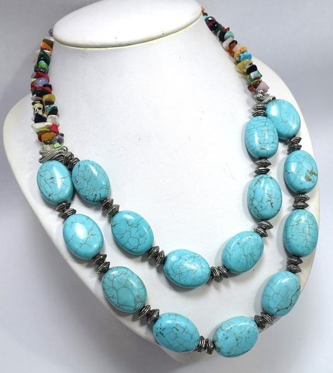 Diy Western Jewelry, Mom Inspo, Diy Western, Classic Dressing, Bower Bird, Bird Costume, Jewellery Necklaces, Stones Necklace, Vintage Beads Necklace