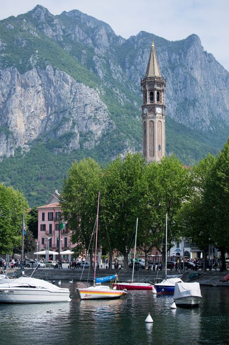 On the Eastern shores of Lake Como and at the mouth of the River Adda, Lecco is blessed with natural beauty. The back drop to this picturesque city is a hu Lecco Italy, Italian Aesthetic, Toscana Italy, Sorrento Italy, Venice Italy Travel, Lake Como Italy, Chicago Travel, Italy Aesthetic, Como Italy