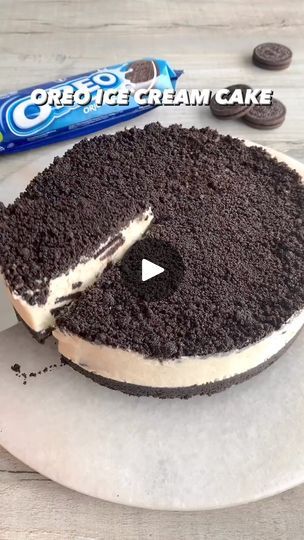 1.5K views · 15 reactions | OREO ICE CREAM CAKE 😍

A buttery Oreo base with a super creamy Oreo ice cream filling topped with more buttery Oreos 🤤

It’s so easy to make with just 4 ingredients and it tastes so good! Perfect for summer ☀️ (when it comes back to the UK 🙃)

Sound on for full instructions 🔉

All you need is:

For the base & topping:
36 Oreos
100g salted butter, melted

For the filling:
1 tin (397g) condensed milk
400ml double cream, cold
150g (14) Oreos, broken into pieces

Tin size: 8” springform

Enjoy!
#fitwaffle #fitwafflekitchen #recipe #homemade #baking #lovefood #dessert #dessertlover #london #londonfood #londonfoodie #9gag #foodnetwork #buzzfeast #cake #homecooking #cooking #chocolate #cheatday #easyrecipes #oreo #oreos #icecream #gelato #icecreamcake #adsonreels # Oreo 4, Oreo Ice Cream Cake, Homemade Baking, Oreo Ice Cream, 3 Ingredient Recipes, Double Cream, Cooking Chocolate, Cream Filling, Homemade Cake Recipes