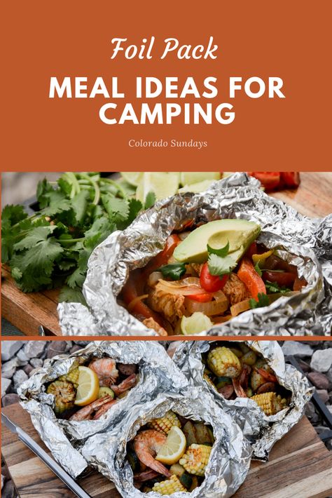 Easy and creative foil pack (silver turtle) meal ideas for the campfire! Campervan Recipes, Camper Recipes, Shrimp Foil Packets, Foil Packet Recipes, Easiest Meals, Campfire Recipes, Foil Pack Dinners, Foil Packet Dinners, Foil Pack Meals