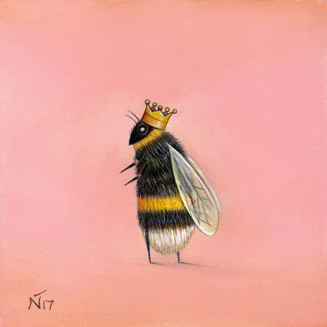 Welcome To My World Of Strange Beehaviour Prelapsarian Art, Swag Pictures, Bee Diy, Queen Bees Art, Bumble Bee Art, Tiny Stuff, Crazy Art, Mural Ideas, Painting Inspo