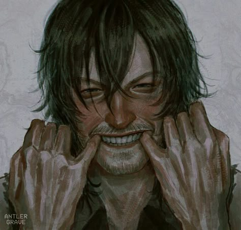 Merel Dixon, Daryl Dixon Pfp, Daryl Dixon Fanart, Daryl Dixon Icon, Cowboy Clown, Twd Fanart, Walky Talky, Rockstar Hair, Daryl Twd