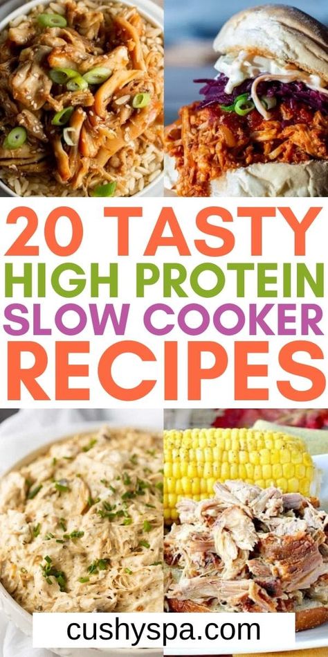 Protein Slow Cooker Recipes, High Protein Slow Cooker Recipes, High Protein Dinner, Protein Dinner, Healthy High Protein Meals, Best Low Carb Recipes, Protein Diet, Protein Meals, Slow Cooker Dinner