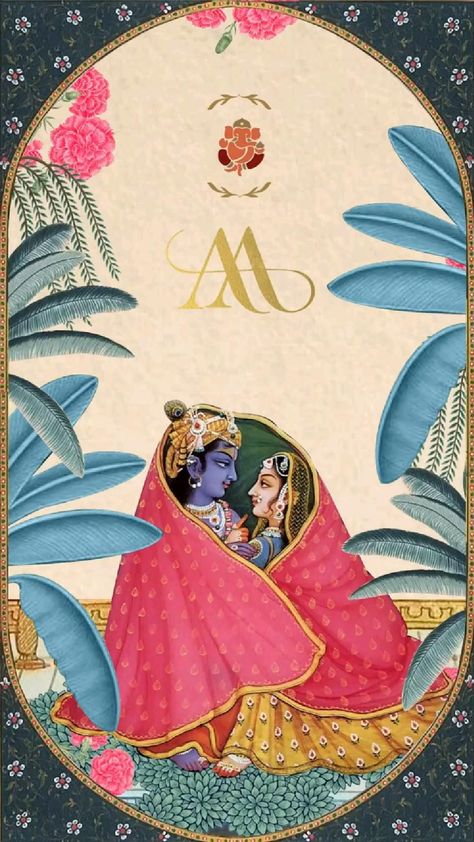 One Piece Wedding Invitation, Radha Krishna Wedding Invitation Video, Radha Krishna Wedding Card, Wedding Invite Video Indian, Video Invite For Wedding, Indian Wedding Animation, Radha Krishna Invitation Card, Royal Wedding Invitation Video, Indian Invitation Card Design