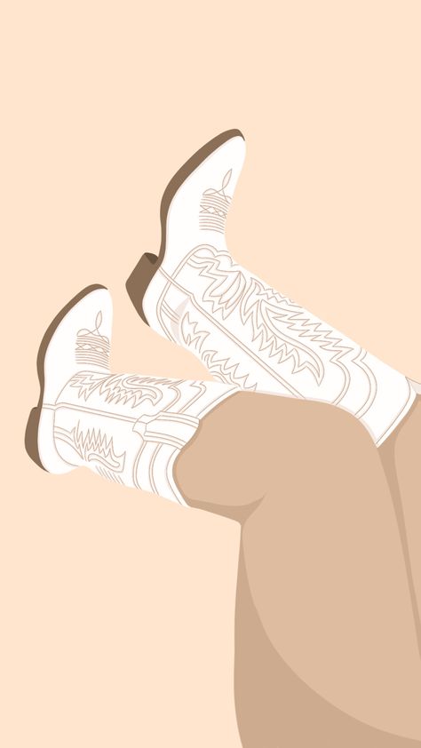 iPhone wallpaper of a girl wearing white cowboy boots. Neutral Cowboy Aesthetic, Cowgirl Iphone Wallpaper, Costal Cowgirl Aesthetic, Country Pics, Costal Cowgirl, Boots Country, Cowboy Aesthetic, Disco Cowgirl, Western Wallpaper Iphone