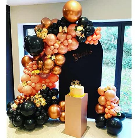 Amazon.com : black and gold decorations Orange Black And Gold Party Decor, Black And Gold Decorations, Night Decor, Gold Decorations, Party 2023, Orange Party, Chess Club, Gold Party Decorations, Black Birthday