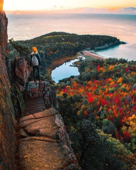 Best Places To Travel In The Fall In New England Acadia National Park Camping, Maine Road Trip, Acadia National Park Maine, New England Road Trip, Maine Vacation, Maine Travel, New England Fall, Acadia National Park, Fall Travel