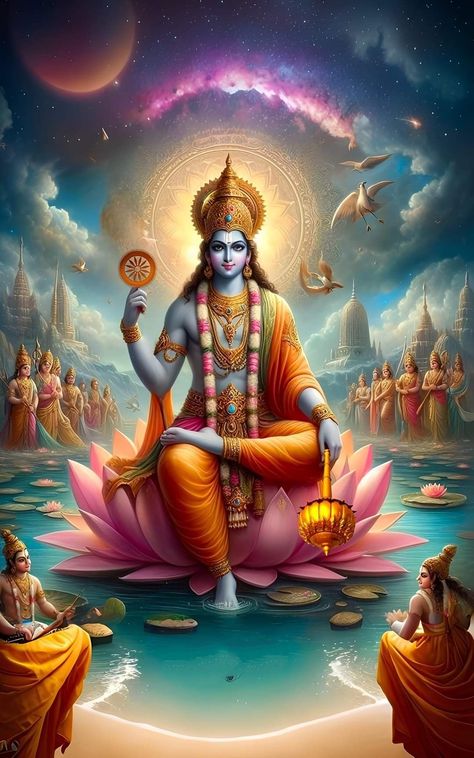 Narayana Lord Wallpaper, God Vishnu Images, Lord Vishnu Art, Yogi Aditya Nath Images, Lord Narayan, Vishnu God, Pictures Of Shiva, Roman Gods, Lord Photo